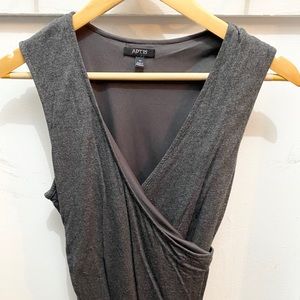 Fitted dark grey dress
